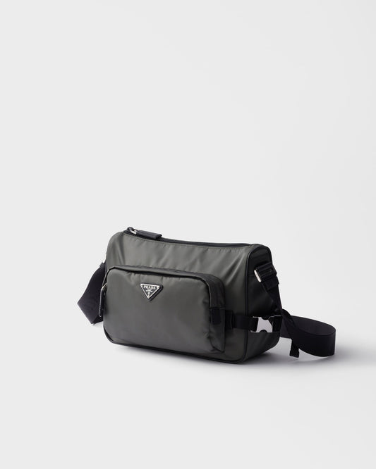 Sac de taille moyenne porté épaule en Re-Nylon et cuir Saffiano II