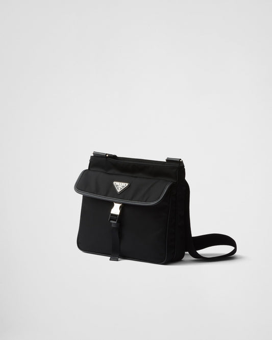 Sac porté épaule en Re-Nylon et cuir Saffiano XIII