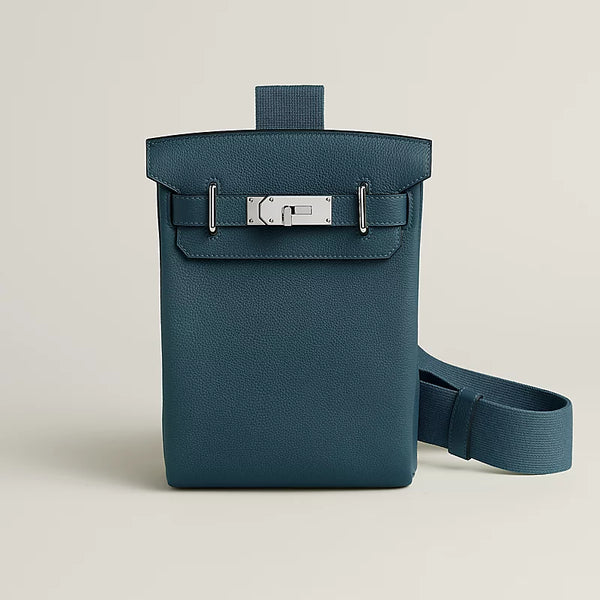 Hac a Dos PM backpack Bleu Tempête Hermes